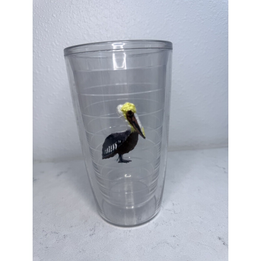 Tervis Clear Double Walled Insulated Tumblers w Pelican Patch Made USA